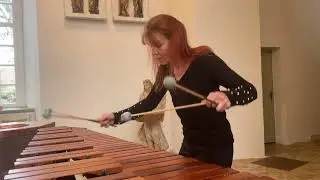 Bach on Marimba: Courante in G major | Babette Haag | masterful interpretation 🎶