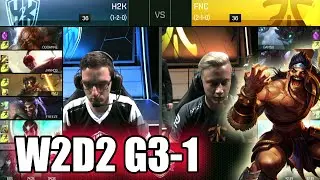 H2K Gaming vs Fnatic | Game 1 S6 EU LCS Summer 2016 Week 2 Day 2 | H2K vs FNC G1 W2D2 1080p