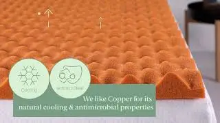 Zinus Antimicrobial Copper Infused Memory Foam Mattress Topper - Product Features
