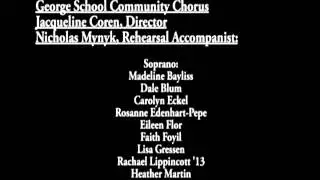 George School Messiah: 18 Credits