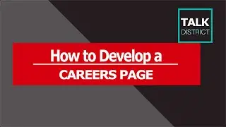 How to Develop a Careers Page