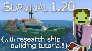 Minecraft 1.20 Survival &ndash; Episode 7: Preparing to Excavate Ocean Ruins; With Research Ship Tutorial!