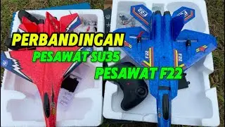 Tes Terbang Pesawat Su35 Dan F22 || Perbandingan antara Kedua Pesawat || Pesawat Jet