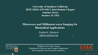 Prof. Natalia K. Nikolova - Microwave And Millimeter-Wave Imaging For Biomedical Applications