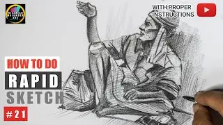 How To Do Rapid Sketch like -   @PenciLWala    #howtodorapidsketch #rapidsketching #fastsketching
