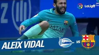 Lesión de Aleix VIdal en el Deportivo Alavés vs FC Barcelona (0-6)