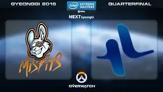 Overwatch - Misfits vs. Lunatic Hai [Set 3] - Quarterfinal - IEM Gyeonggi Invitational 2016