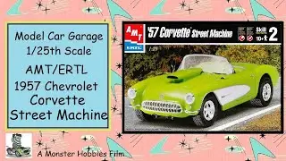 Model Car Garage - 1957 Chevrolet Corvette Street Machine Model Kit By AMT/ERTL