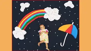 Latest Rainbow Theme Baby Photoshoot At Home||Diy Monsoon Special Baby Photoshoot||Baby Photography|