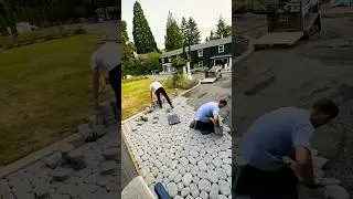 Paver driveway project