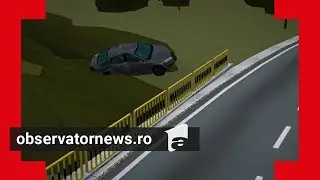 ANIMAŢIE GRAFICĂ. 5 tineri au plonjat cu maşina în râu, iar un adolescent a murit
