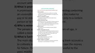 Law & practice of Banking 2 marks question 2022 QP NEP