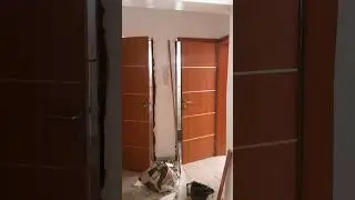 HDF DOORS INSTALLATION IN PROGRESS #buildingmaterials #homedecor #interiordesign