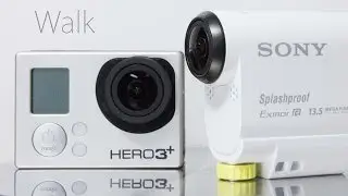 【Walk】GoPro HERO3+ vs SONY HDR-AS100V