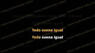 Todo Suena Igual - Claudio Figueroa - Karaoke