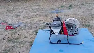 Bell 47 GII 1/6 RC helicopter - Vario