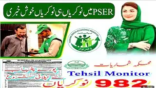 Bureau Of Statistics Jobs 2025 | Pser jobs |PakistanGovernment job|Tehsil Monitor Jobs