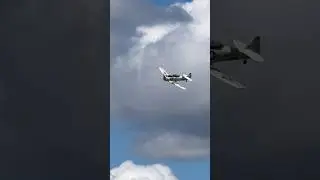 SNJ Warbird Low Pass | Classic WWII Trainer Skims the Runway!#aviation #militaryaircraft #pilotlife