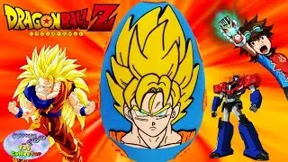 DRAGONBALL Z GOKU Giant Play Doh Surprise Egg - Power Level over 9000! - SETC