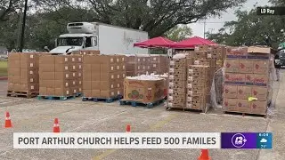 Chosen Generation Evangelistic Ministry holds  food distribution at Barbara Jacket Park