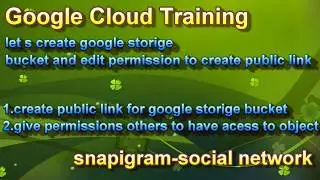 Create Google Cloud Storage Bucket and edit permissions