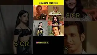Sikandar Film Cast Fees #shorts #gudduram456 #sikandarmovie #salamkhan #Actorfees