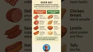 Over 60? 4 Processed Meats to Avoid &mdash; and 4 Clean Proteins for Strength 💪 #over60 #healthyfood #food