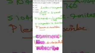 yards converted into miles|fish is swimmin|SAT practice question #MBSZ1 #viral #popular #trending