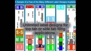 Color Coded File Folder Labels | Filing Label Print Software