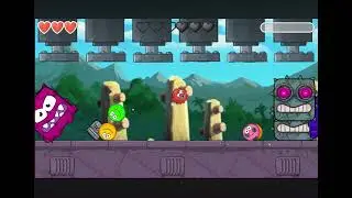 Evil ball yellow ball VS Soccer Boss Om Nom boss