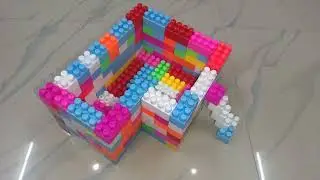 Satisfying diy swimming pool / ASMR building blocks / block game #asmr#buildingblocks#cartoon