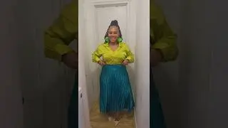 Another way instyle this pleated skirt 😍 #churchoutfits #churchattire #officeattire