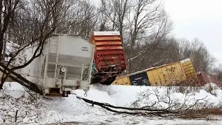 Major derailment on the Reading & Northern