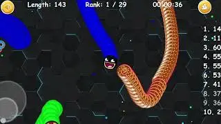 Cacing terbesar Superhero America Ninja || Worms zone Slither Snake Game #95324