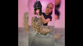 She transformed NASTY old boots 👢✨😍 #shorts