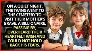 Twins Visit Their Mother_s Grave A Billionaire Hears Their Wish And Weeps.