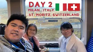 LAKE COMO, TIRANO RAILWAY STATION, ITALY, BERNINA RED TRAIN TO ST. MORITZ, SWITZERLAND (DAY 2/3)