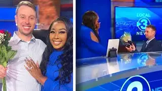 News Reporter Surprises Anchor by Proposing on TV