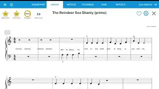 Piano Marvel Competition 2024 - Evie Warren and Alecia Stringer &lsquo;The Reindeer Sea Shanty&rsquo; by Garner