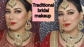 Traditional bridal makeup look 2022# #traditionalbridalmakeup #glossymakeup #walimamakeup