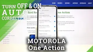 How to Enable Auto-Correction on MOTOROLA One Action &ndash; Text Features