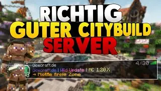 Ein WIRKLICH GUTER Citybuild Server! | MINECRAFT SERVER VORSTELLUNG 1.20.1 | Dicecraft.de