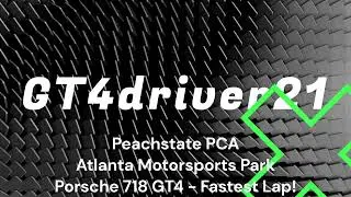 Atlanta Motorsports Park - Porsche Cayman GT4 Fastest Lap - 2.18.23