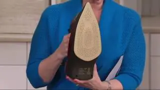 CHI 1700W Iron w/ Titanium Ceramic Soleplate & RetractableCord on QVC