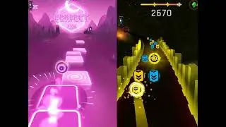 Tiles Hop EDM Rush! VS Dancing Road Color Ball Run | Unity - TheFatRat [GAME By @Amanotes]