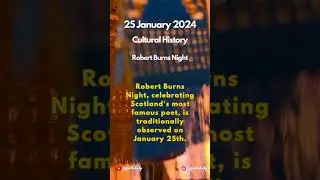 Robert Burns Night on 25 January 🌍 #cultureFacts #heritage #ThisDayThatYear