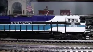 MTH Premier EMD SD90MAC O-Gauge Diesel Locomotive (converted to PS2) in True HD 1080p
