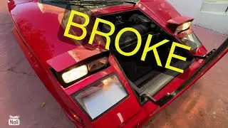 Fixing the headlights on my fake Lamborghini Countach