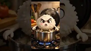 Cooking rice 🍚 in a cooker is harmful❗#rice #healthreminder #aishorts #ytshorts #3danimation