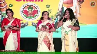LOMA Thiruvona Madhuram 2025 | Silver Sponsors recognized by Tincy Zachariah & Sasikala Nair.